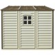 Caseta de jardín de PVC WoodSide 8,02m² beige y marrón - Duramax