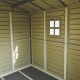 Caseta de jardín de PVC WoodSide 8,02m² beige y marrón - Duramax