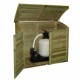 Cofre de jardín de madera tratada en autoclave de 900L