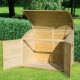 Cofre de jardín de madera tratada en autoclave de 900L