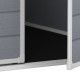 Caseta de jardín en resina gris claro 4,4m² Premium 86 DPF + suelo Keter