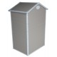 Pequeña caseta de jardín de resina beige 1,34m² + kit de base - JOBU