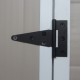 Pequeña caseta de jardín de resina beige 1,34m² + kit de base - JOBU