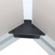 Pequeña caseta de jardín de resina beige 1,34m² + kit de base - JOBU