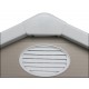 Caseta de jardín de resina beige 5,32m² + kit de base - JOBU