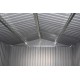 Caseta de jardín 13m² FIRST antracita + kit de anclaje X-METAL