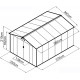 Caseta de jardín 13m² FIRST antracita + kit de anclaje X-METAL