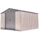 Caseta de jardín de metal beige de 9,12 m² Woodtouch + kit de anclaje X-METAL