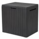 Cofre de jardín de resina marrón 113L City Cube – Keter