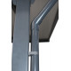 Bajantes de canalón gris para techo de terraza X-METAL