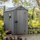 Caseta de jardin con aspecto madera gris 2,3m² Darwin 46 + piso - Keter