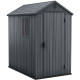 Caseta de jardin con aspecto madera gris 2,3m² Darwin 46 + piso - Keter
