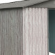 Caseta de jardín de metal beige de 13,6 m² Woodtouch + kit de anclaje X-METAL