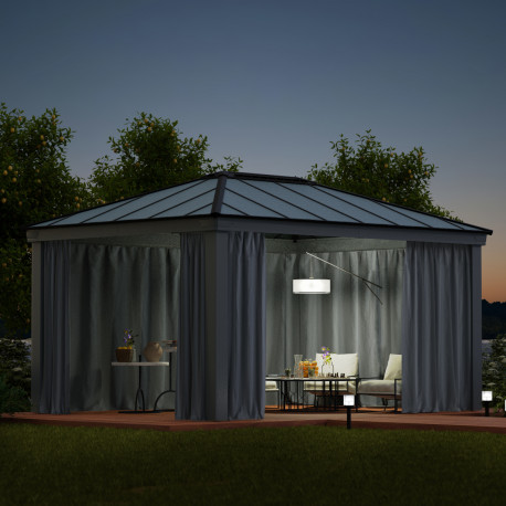 Juego de 4 cortinas para pérgolas Dallas 4900 de 18m² - PALRAM