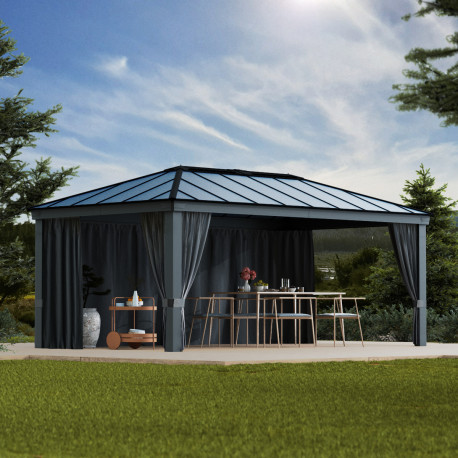 Juego de 4 cortinas para pérgolas Dallas 6100 de 22m² - PALRAM