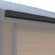 Kit de canaleta antracita - paquete listo para instalar para caseta de doble pendiente PREMIUM Woodlife Garden, longitud 3 m