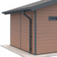 Kit de canaleta antracita - paquete listo para instalar para caseta de doble pendiente PREMIUM Woodlife Garden, longitud 3 m