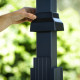 Cochera en aluminio antracita y policarbonato Arizona Breeze 5000 Palram