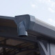 Cochera en aluminio antracita y policarbonato Arizona Breeze 5000 Palram