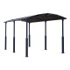 Cochera en aluminio antracita y policarbonato Arizona Breeze 5000 Palram