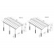 Cochera en aluminio antracita y policarbonato Arizona Breeze 5000 Palram
