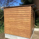 Caseta de jardín aspecto madera 4,6m² + kit de anclaje- X-METAL