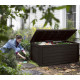 Cofre de jardín de resina marrón 113L City Cube – Keter