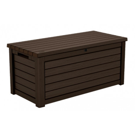 Cofre de jardín de resina marrón 113L City Cube – Keter